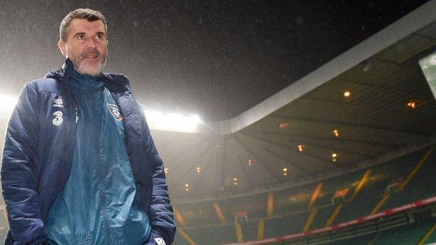 Roy Keane at Celtic Park