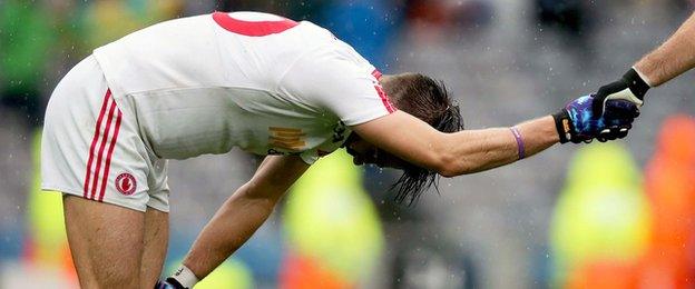 There was disappointment for Tiernan McCann and his Tyrone team in the semi-final at Croke Park