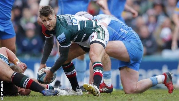 Richard Wigglesworth in action for Leicester Tigers