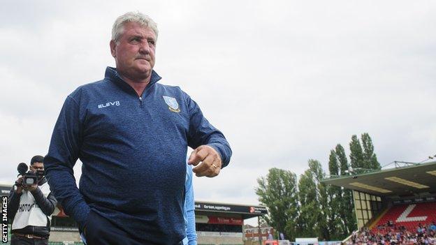 Steve Bruce took charge of Sheffield Wednesday's 3-1 pre-season friendly win against Lincoln City on Sunday