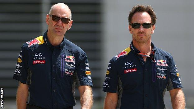 Adrian Newey and Christian Horner