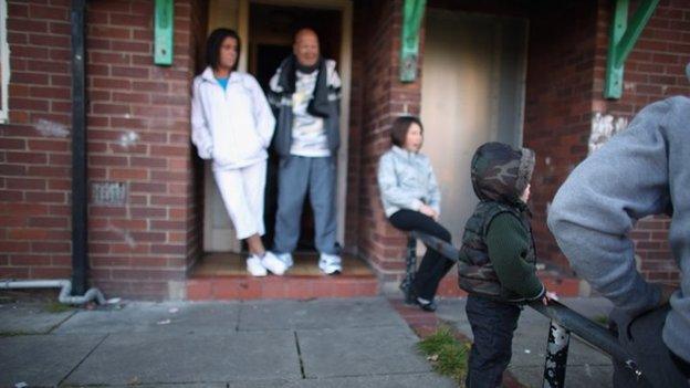 Family in Salford