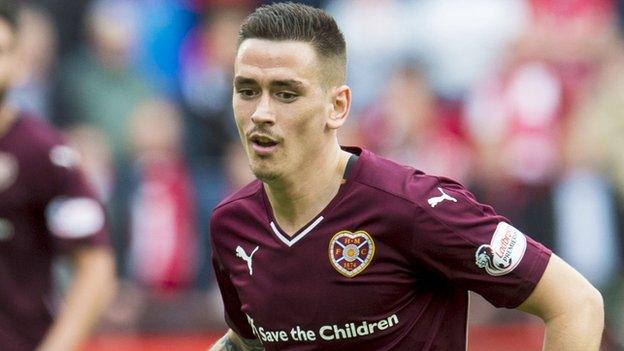 Hearts winger Jamie Walker