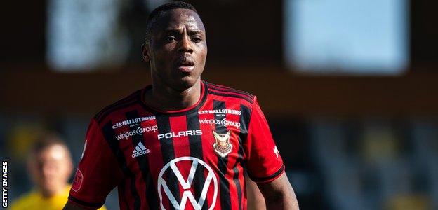 Patrick Kpozo in action for Ostersunds