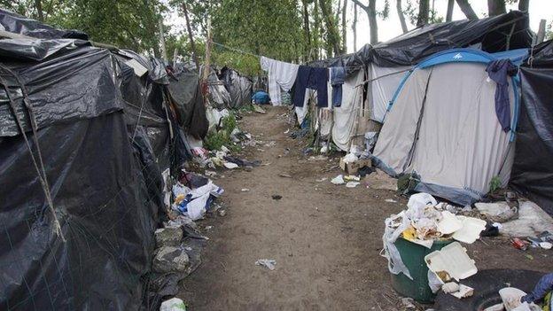 Migrant camp, Calais