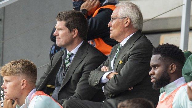 Dominic McKay and Ian Bankier, Celtic chairman