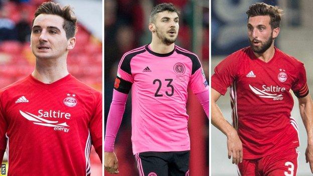 Kenny McLean, Callum Paterson and Graeme Shinnie have earned recalls to the Scotland side