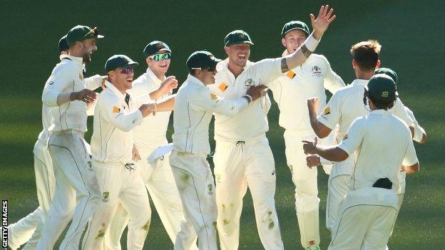 Australia celebrate victory