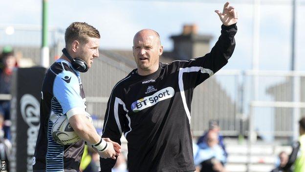 Finn Russell and Gregor Townsend