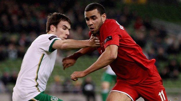 Seamus Coleman and Hal Robson-Kanu