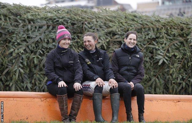 Katie Walsh, Bryony Frost and Rachael Blackmore all rode in last year's Grand National at Aintree