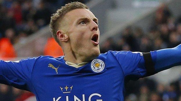 Leicester striker Jamie Vardy