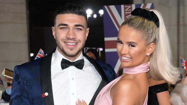 Tommy Fury and Molly-Mae Hague attend the Pride Of Britain Awards 2019 at The Grosvenor House Hotel on October 28, 2019 in London, England.