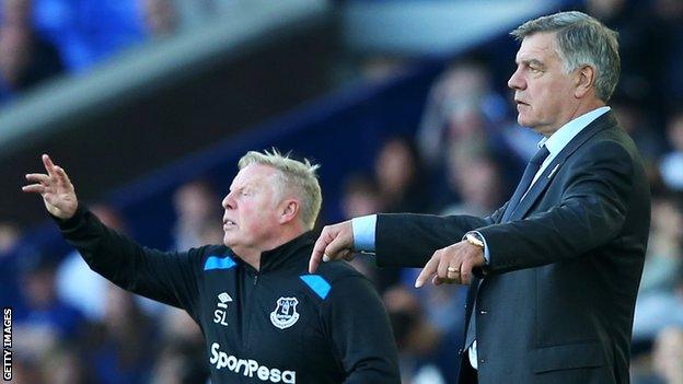 Sam Allardyce (right) on the touchline with assistant Sammy Lee.