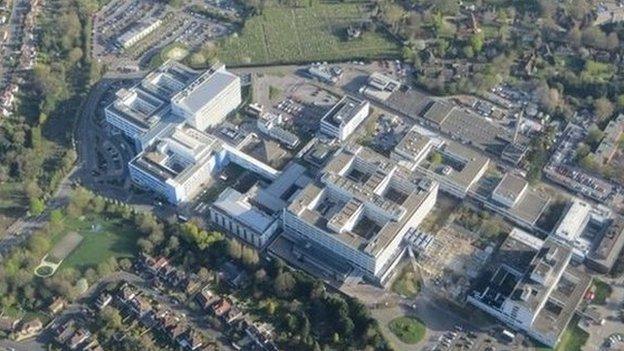 Aerial shot of John Radcliffe Hospital