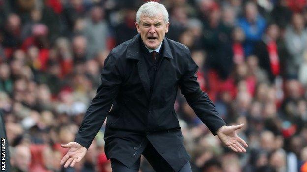 Mark Hughes shouts instructions