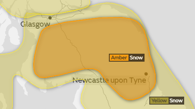 Met Office amber weather warning