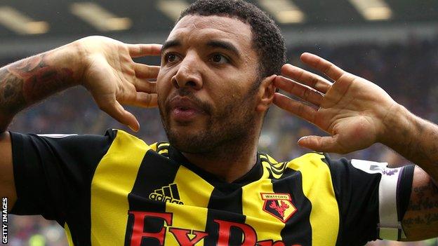 Watford striker Troy Deeney