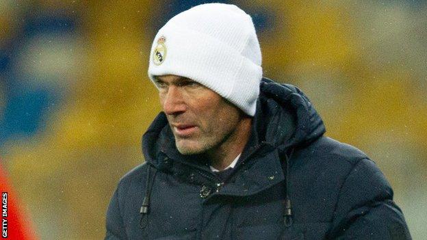 Real Madrid manager Zinedine Zidane