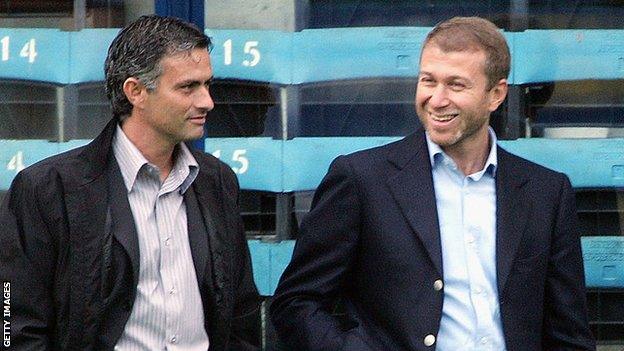 Jose Mourinho and Roman Abramovich