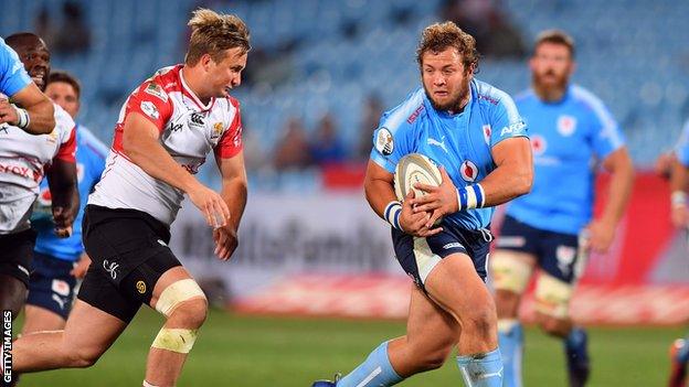 Pierre Schoeman in action for the Bulls