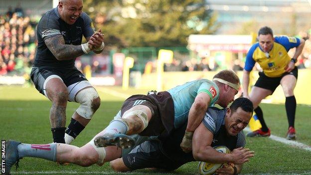 Sinoti Sinoti scores for Newcastle Falcons