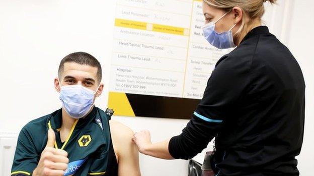 Wolves and England defender Conor Coady received a booster jab in December