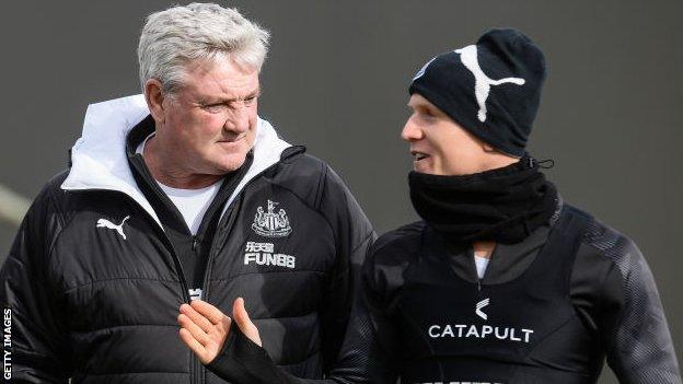 Steve Bruce and Matt Ritchie