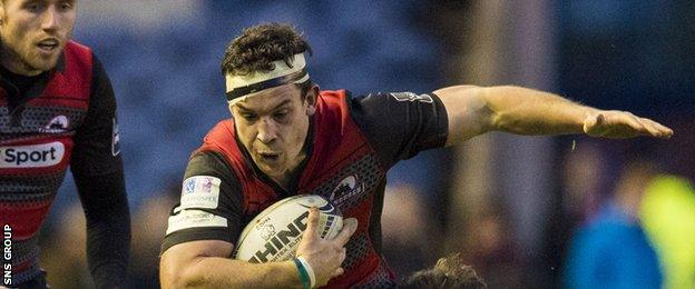 John Hardie in action for Edinburgh