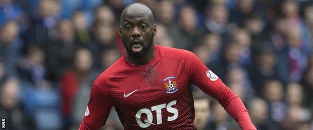 Youssouf Mulumbu in action for Kilmarnock