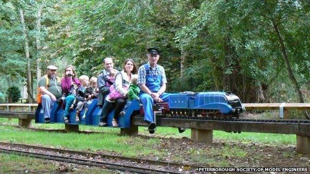 Miniature railway, Thorpe Hall, Peterborough