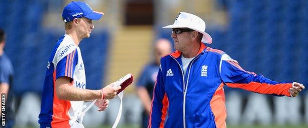 Joe Root and Trevor Bayliss