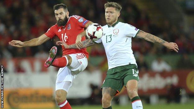 Joe Ledley was part of the Wales side that lost to the Republic of Ireland in World Cup qualifying