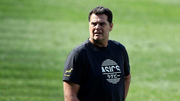 Rassie Erasmus at a South African game against the Bulls