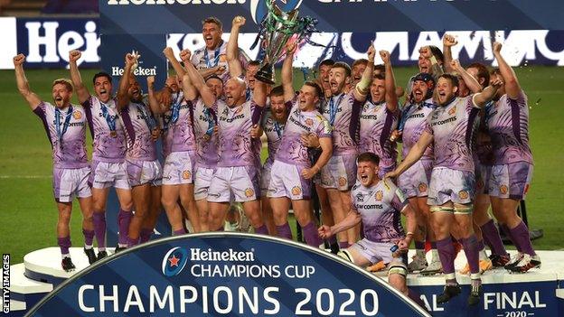 Exeter lift the 2020 Champions Cup