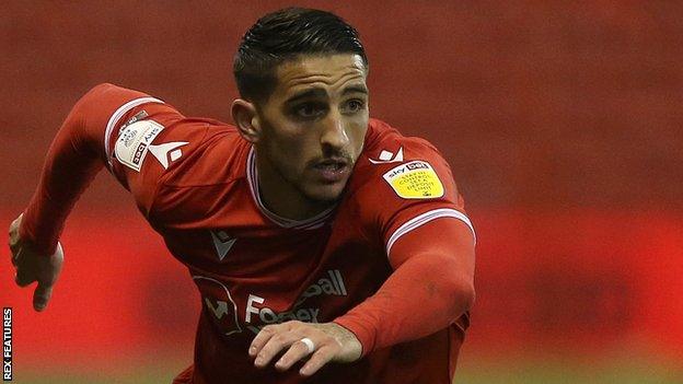 Anthony Knockaert in action for Nottingham Forest