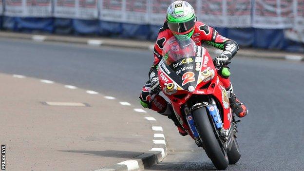 Glenn Irwin has won three consecutive North West 200 Superbike races