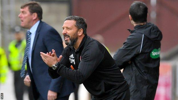 St Johnstone manager Tommy Wright and Aberdeen manager Derek McInnes