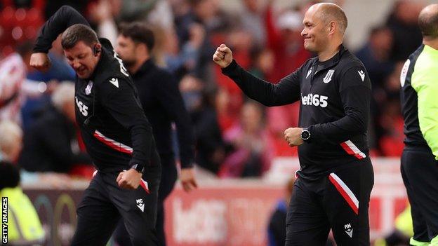 Alex Neil celebrates Tyrese Campbell's late leveller