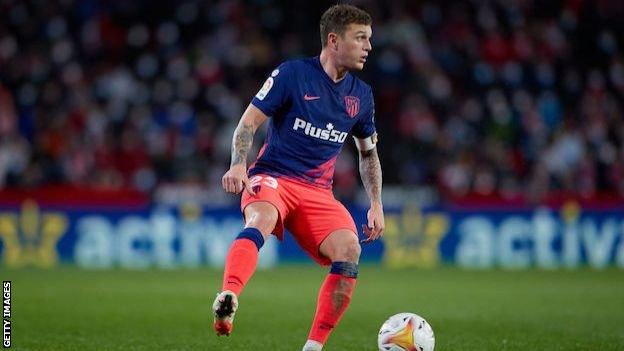 Kieran Trippier playing for Atletico Madrid