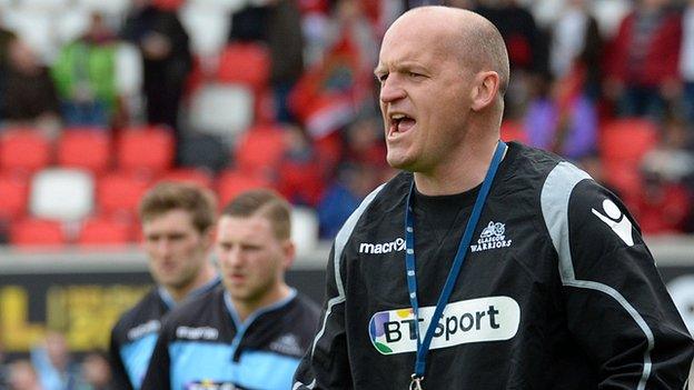 Glasgow Warriors head coach Gregor Townsend