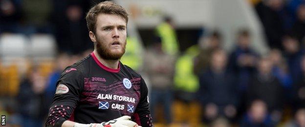 St Johnstone goalkeeper Zander Clark