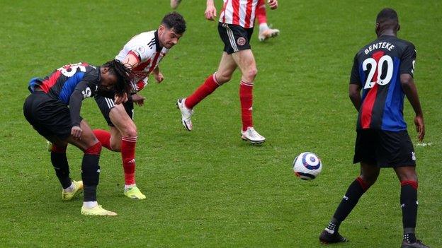 Ebere Eze scores against Sheffield United