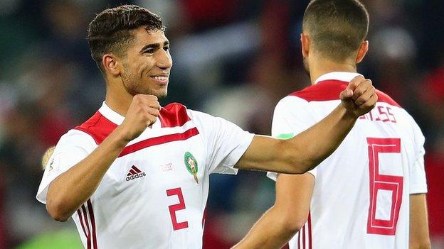 Achraf Hakimi of Morocco