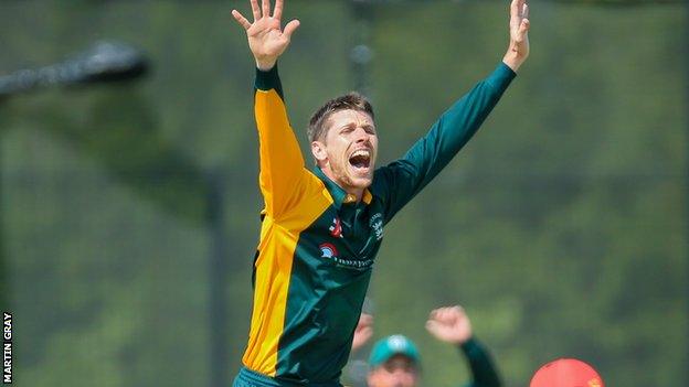 Ollie Newey in action in previous match