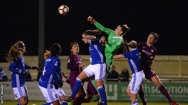 Ann-Katrin Berger has kept 18 clean sheets in her 47 appearances for Blues to date