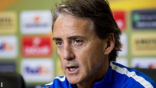 Zenit St Petersburg boss Roberto Mancini