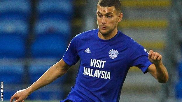 Stuart O'Keefe in action for Cardiff City