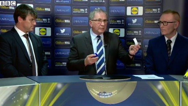 Ball error at Scottish Cup draw