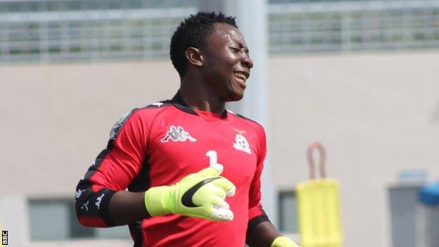 Zambia under-20 goalkeeper Mangani Banda